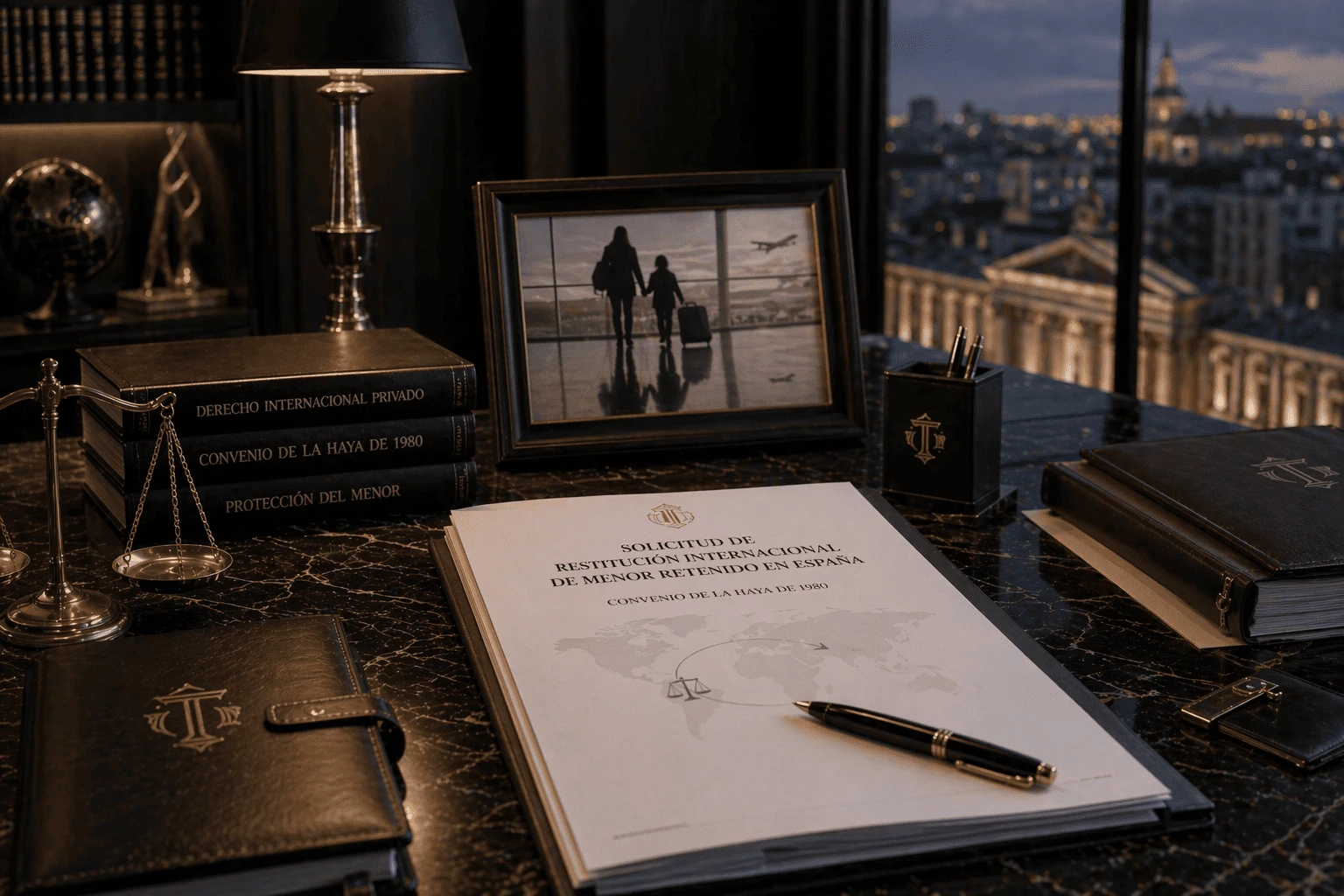 Documentación jurídica de RRYP Global para solicitud de restitución internacional de menor retenido en España y protección internacional del menor.