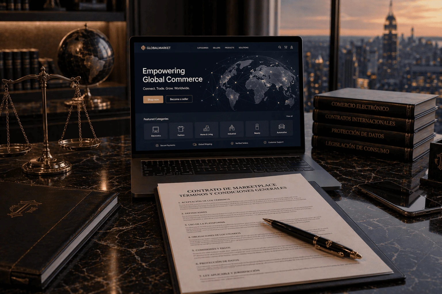 RRYP Global : une réussite dans la rédaction de conditions générales pour une place de marché internationale, avec des conseils en matière de commerce électronique et de protection des données.
